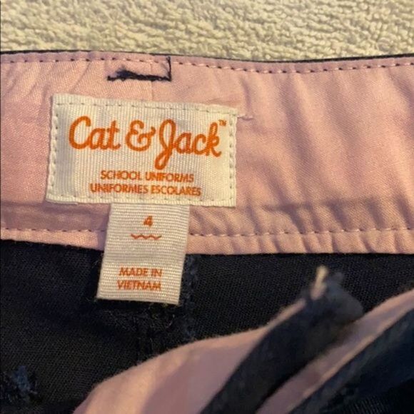 Girls Cat & Jack Navy Pants - Picture 3 of 5